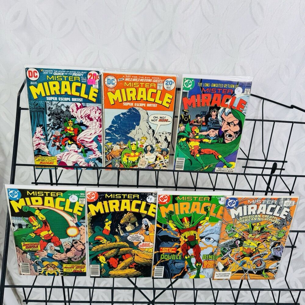 Mister Miracle 14 18-20 23-24 & 1989 #1 Lot Barda Wedding Jack‎ Kirby